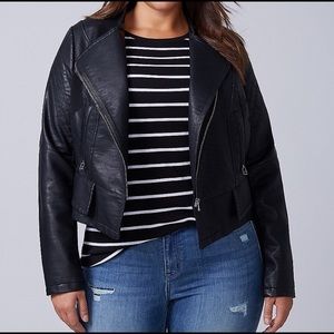 NWT. Seamed Peplum Moto Jacket,